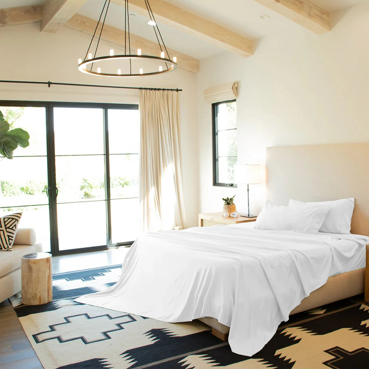 Jennifer Adams Split King Sheet Set, 7-piece