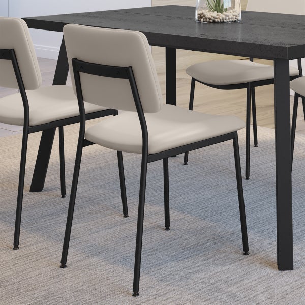Amisco Sullivan Dining Chair with Black Frame