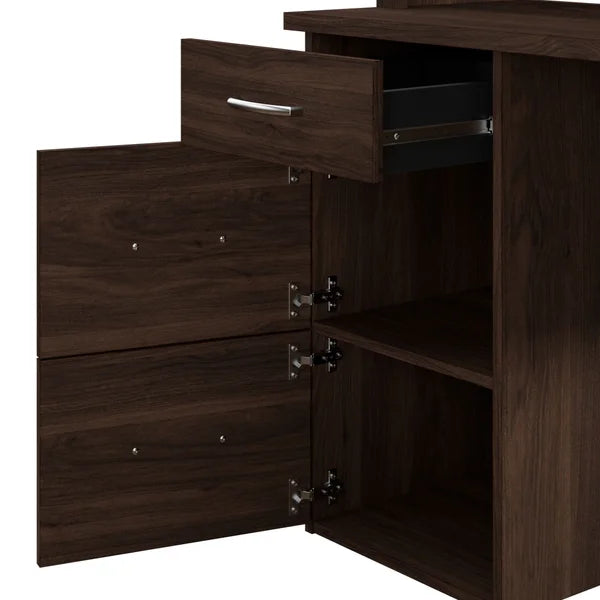 Bestar - Gosford U-Shaped Desk with Hutch
