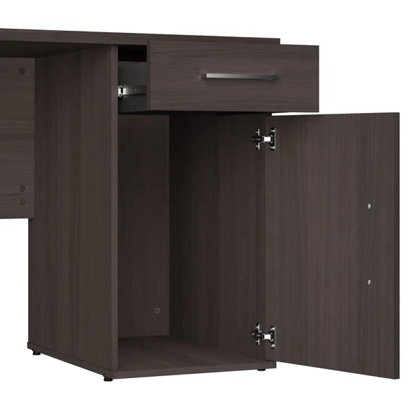 Orford L- Shaped Desk with Hutch and Bookcase