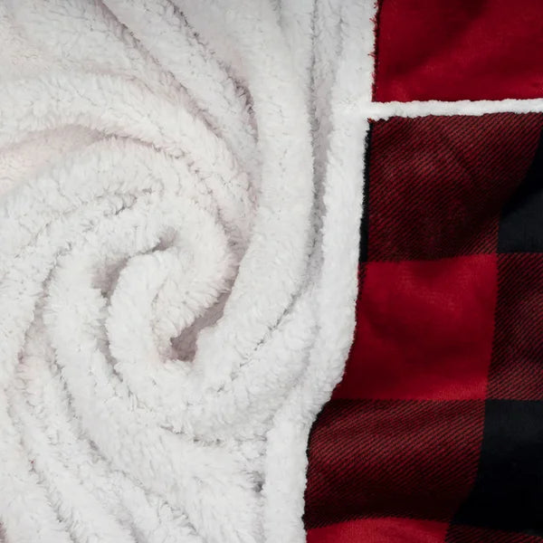 S&Co. Home - Hooded Throw with Sherpa