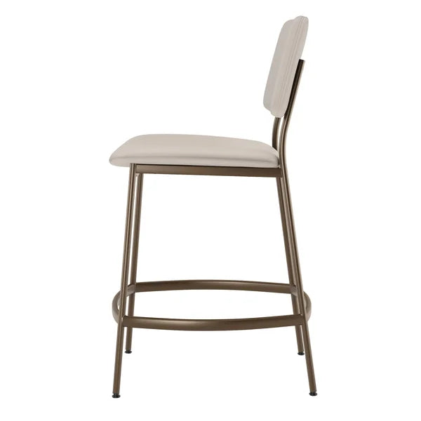 Amisco Sullivan Cream Counter Stool