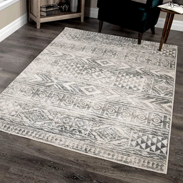 Kairos Riverstone Collection Kuba Delight Cloud Indoor Area Rug