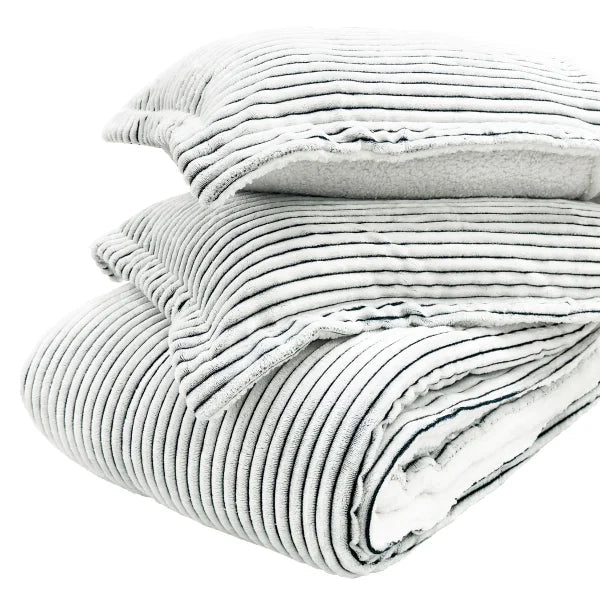 Swiss Collection Plush and Sherpa Comforter Set