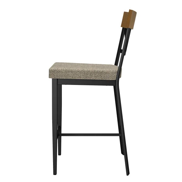 Amisco Clark Counter Stool with Polyester Seat