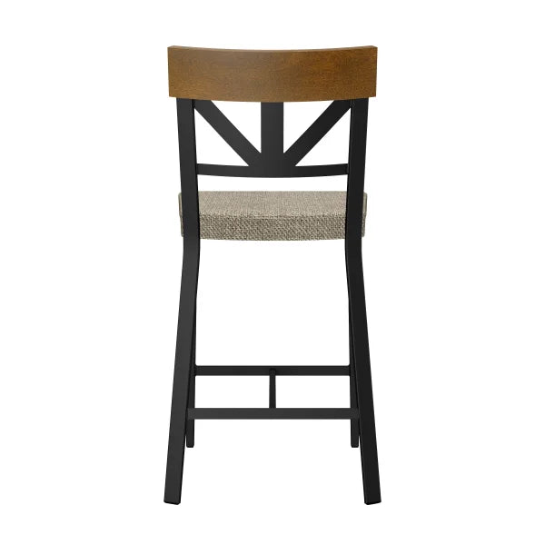 Amisco Clark Counter Stool with Polyester Seat