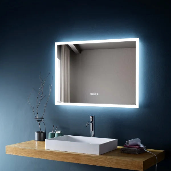 SERA  LED Mirror Frosted Edge with Time and Temperature Function