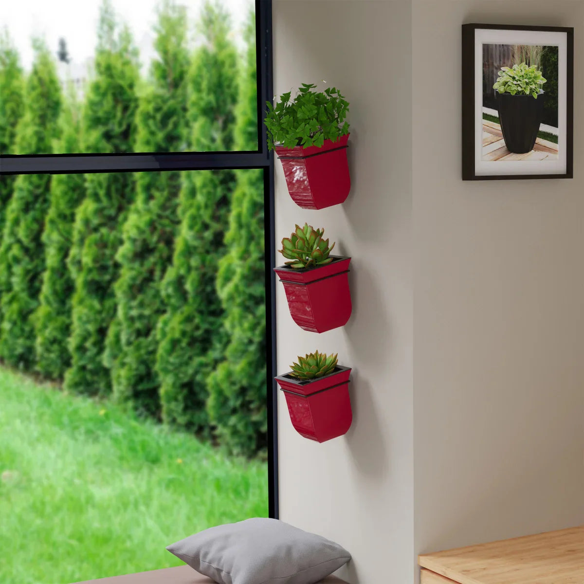 Valencia 8in Wall Mount Planter - 3-pack