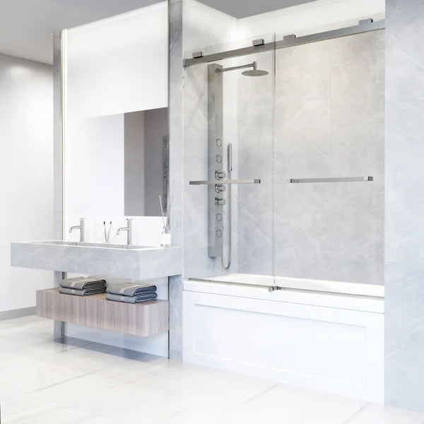 VIGO Houston Frameless Sliding Tub Door