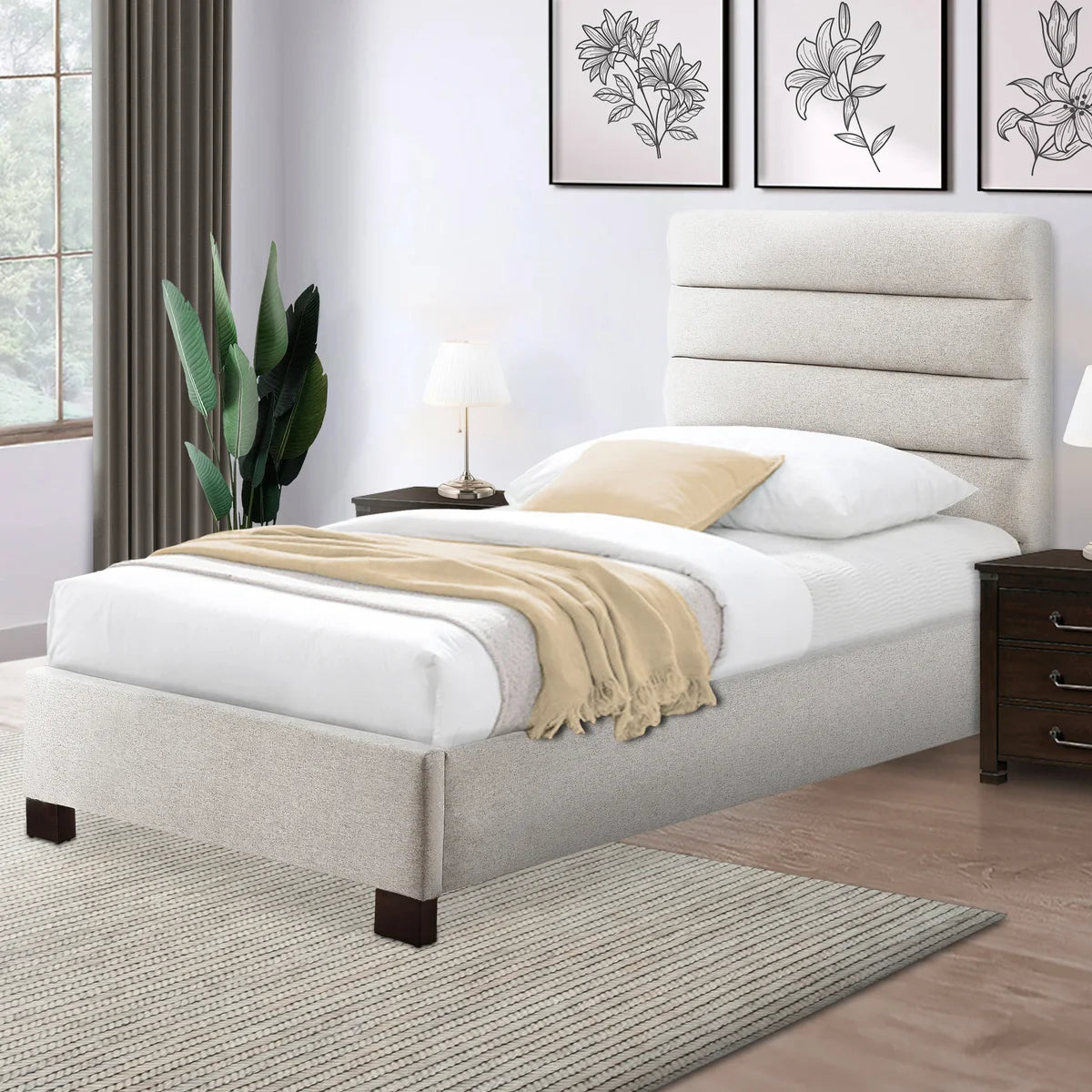 Sealy Albury Upholstered Twin Bed