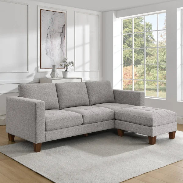 Thomasville Fabric Sofa with Ottoman