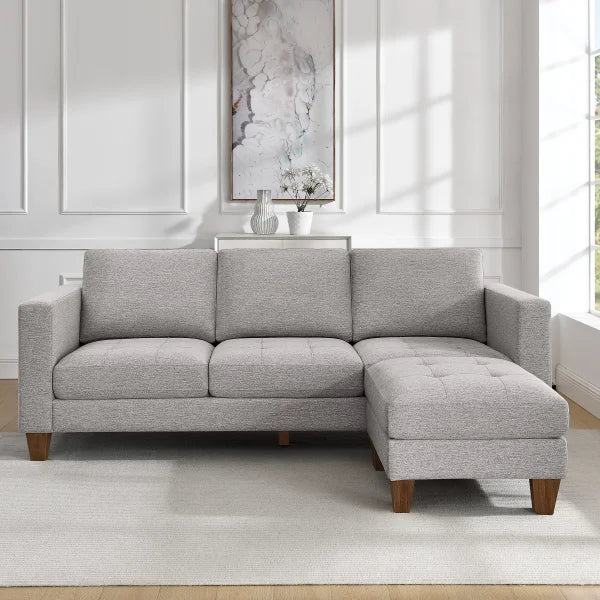 Thomasville Fabric Sofa with Ottoman
