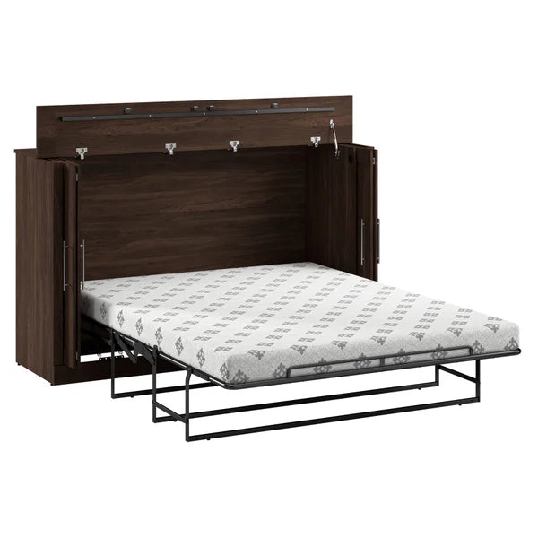 Bestar Allure Queen Cabinet Bed with Mattress