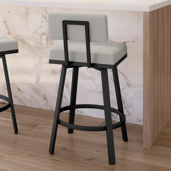 Amisco Staten Swivel Counter Stool in Polyester
