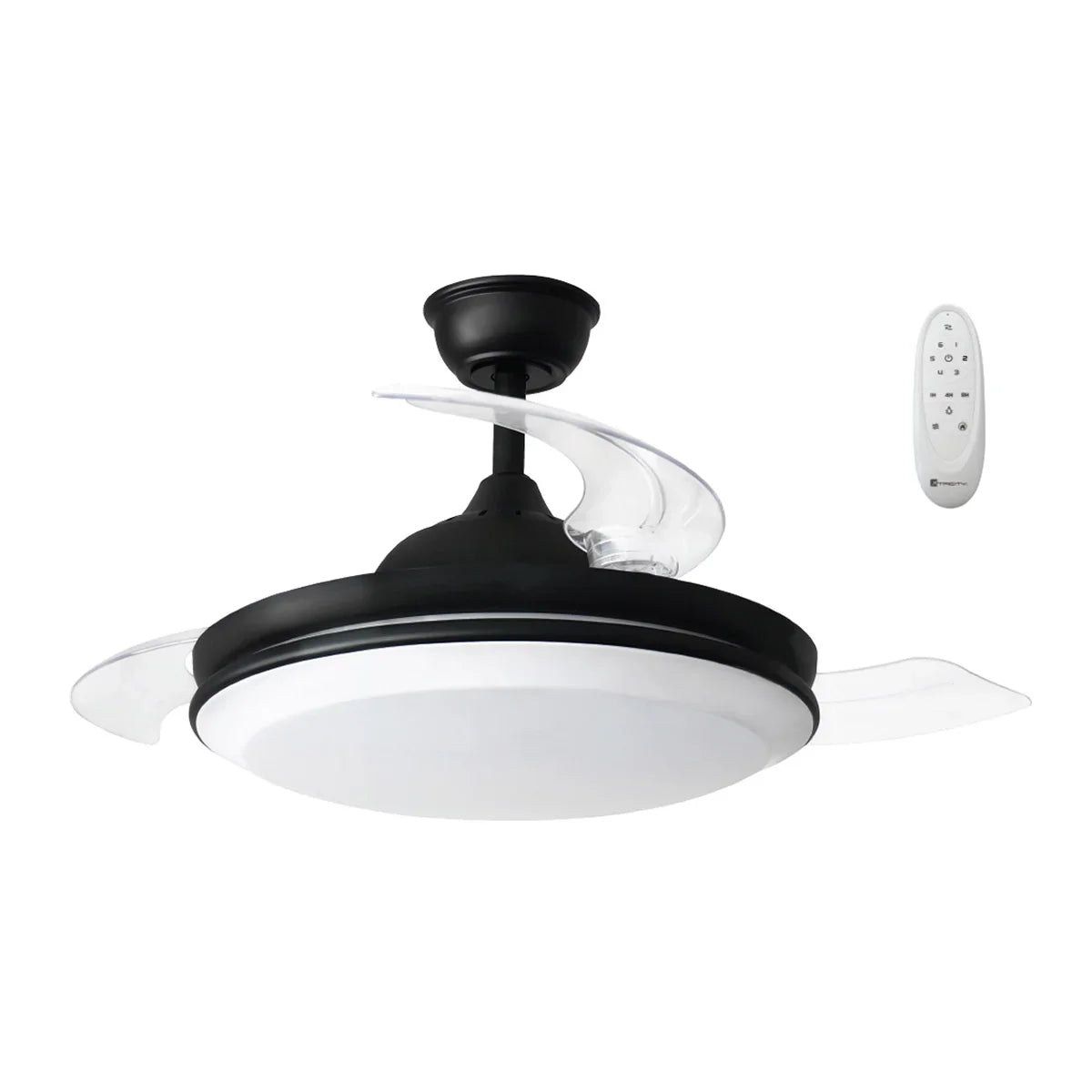 Xtricity Starlight 42" Retractable Blade Ceiling Fan With Integrated LED Lights