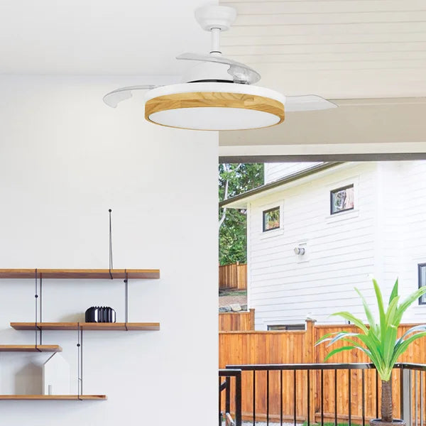 Xtricity Starlight 42" Retractable Blade Ceiling Fan With Integrated LED Lights