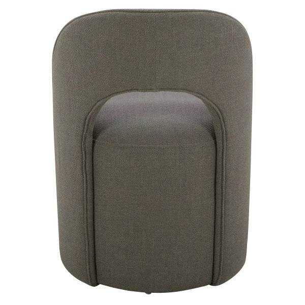 Aiden & Ivy Fabric Armless Dining Chair with Casters