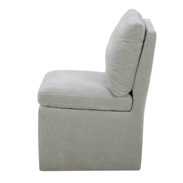 Aiden & Ivy Armless Fabric Dining Chair