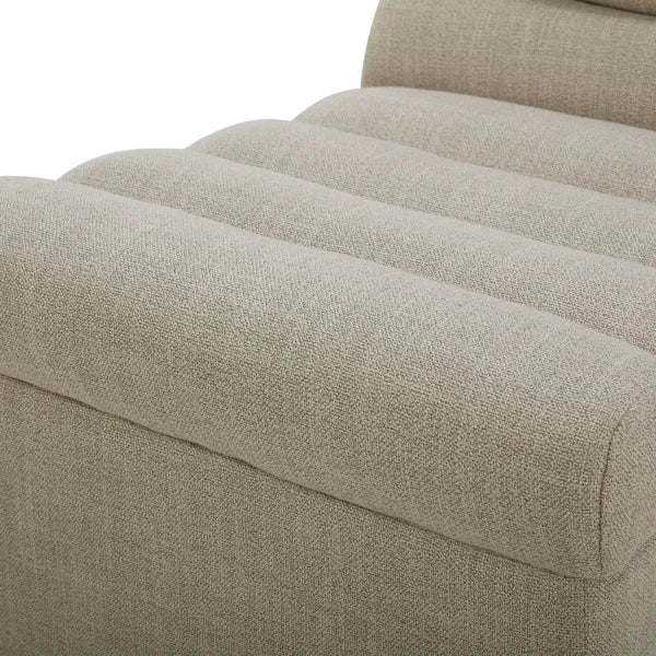 Aiden & Ivy Fabric Armless Dining Chair with Casters