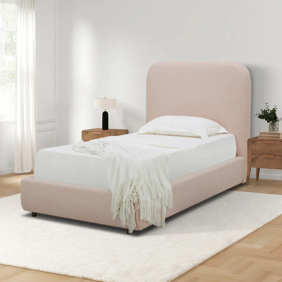 Aiden & Ivy Upholstered Twin Bed