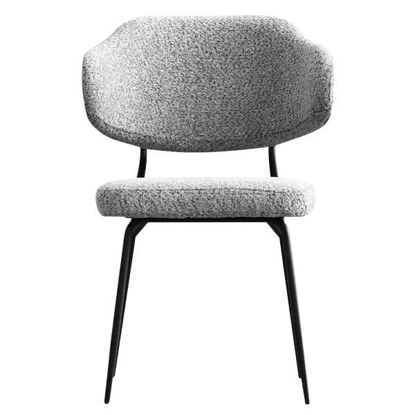 Mobital Clutch Fabric Dining Chair with Black Frame, 2-pack