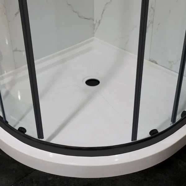 Jade Riley Neo-Round Corner Shower Enclosure with Base