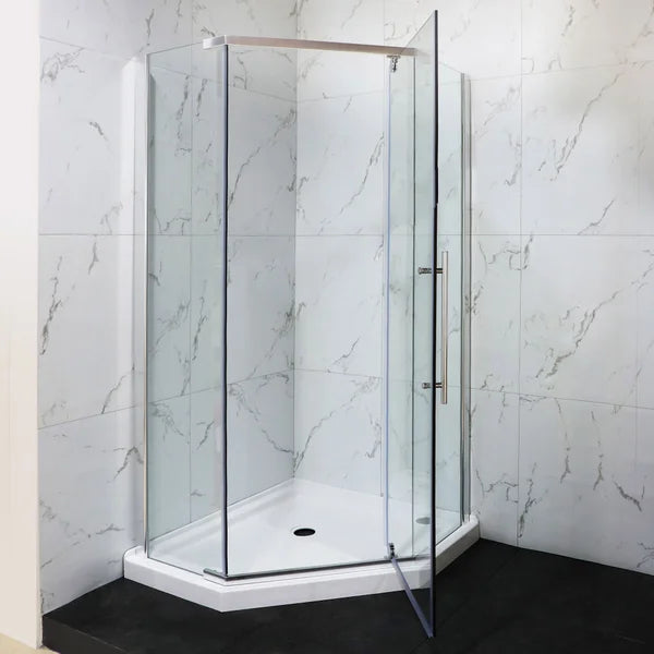 Jade Riley Neo-Angle Corner Shower Enclosure with Base