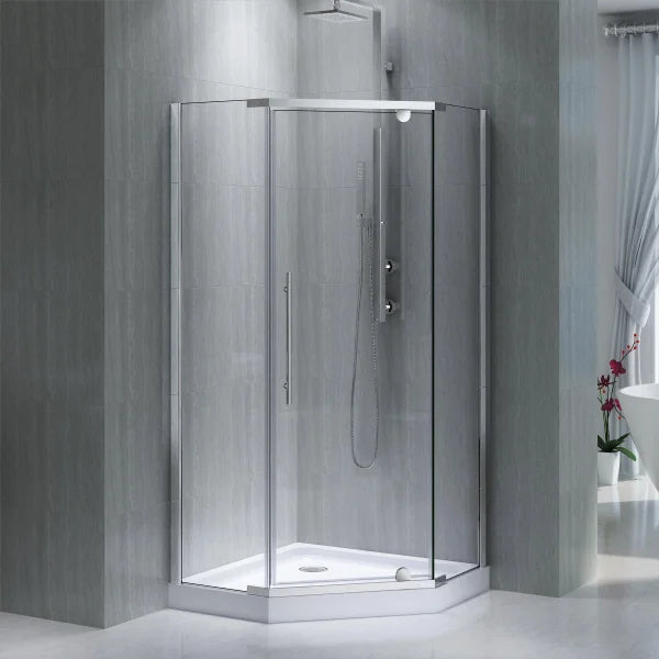 Jade Riley Neo-Angle Corner Shower Enclosure with Base