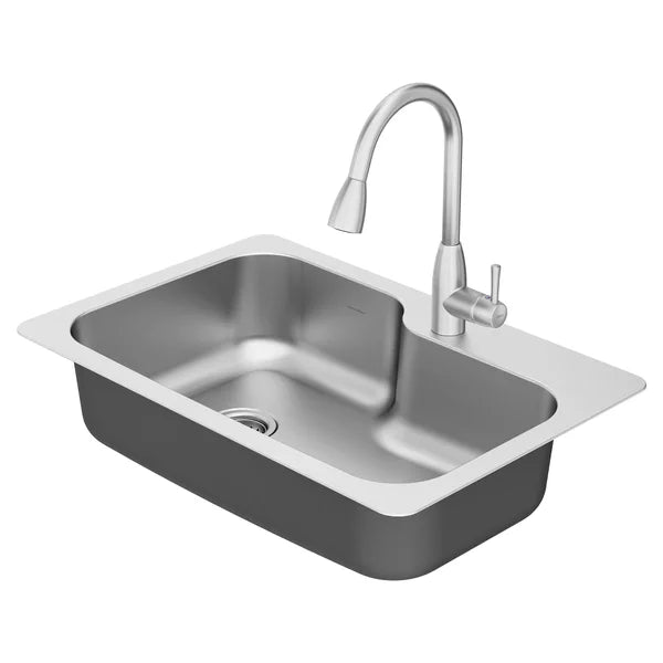 American Standard Fairacres Stainless Steel Kitchen Sink With Pull-down Faucet