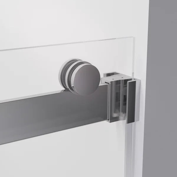 Hydro Vision Kronos 60 in. Frameless Reversible Bypass Bathtub Door