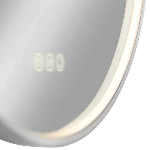 Artika Royce Oval LED Wall Mirror with Integrated Defogger