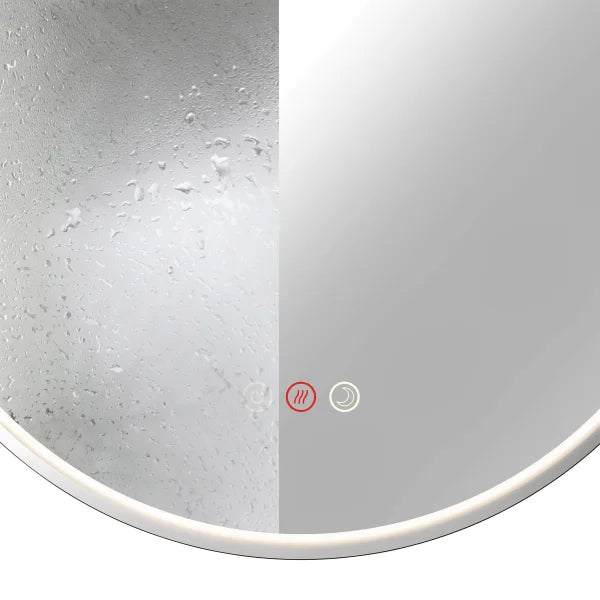 Artika Royce Oval LED Wall Mirror with Integrated Defogger