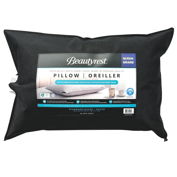 Beautyrest Premium All White Duck Down Pillow