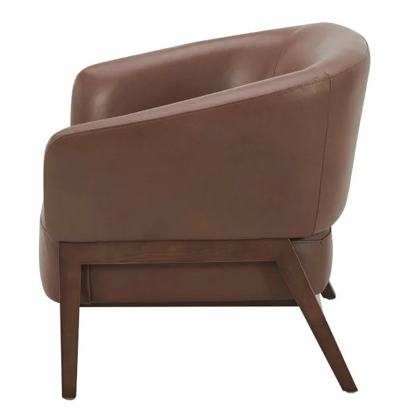 Aiden & Ivy Top-grain Leather Armchair