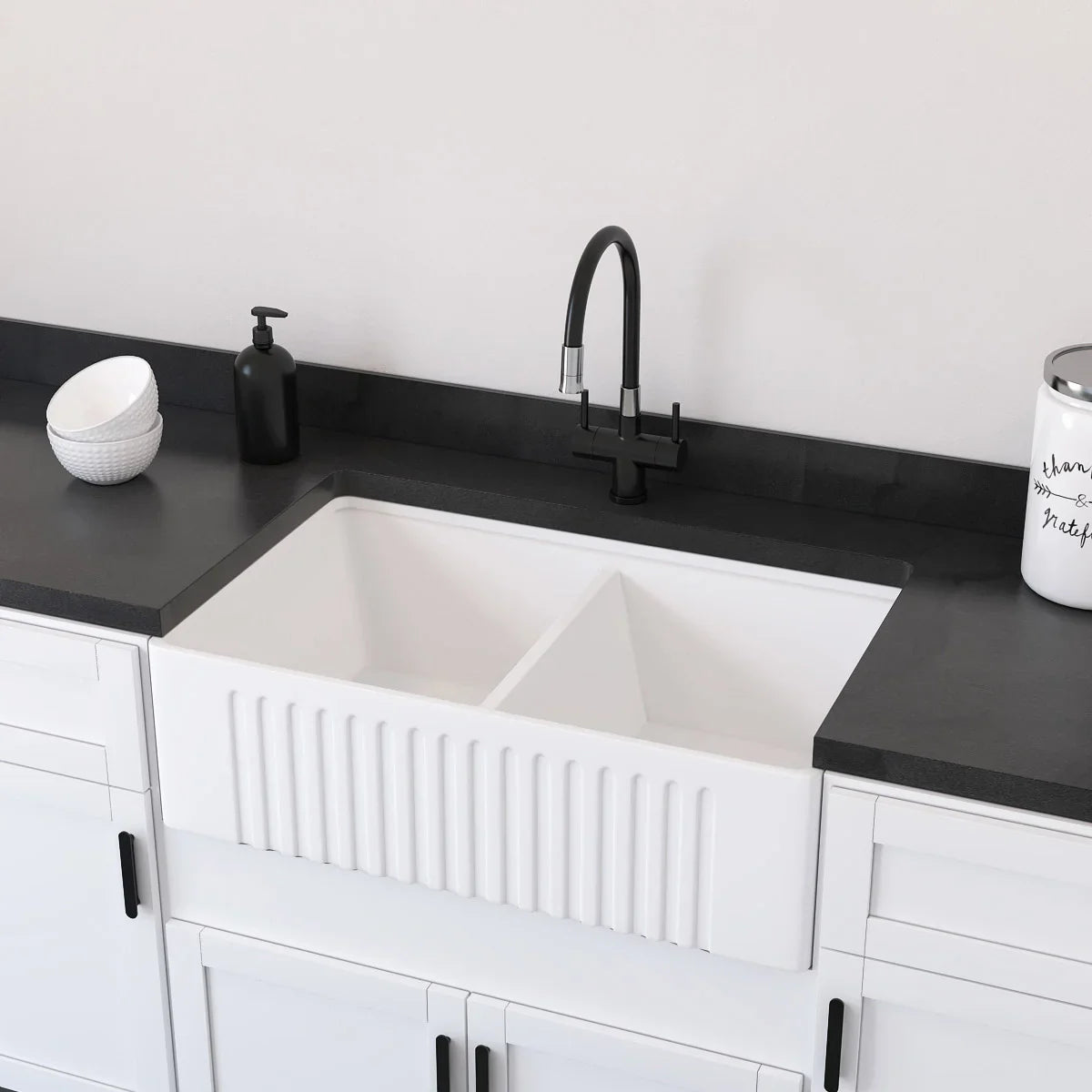 Appollo Madeline Ceramic Farmhouse Kitchen Sink