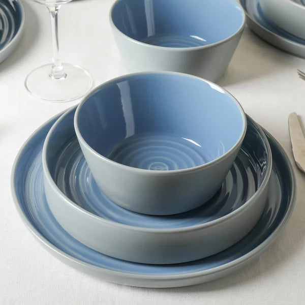 Stone Lain Elica Stoneware Dinnerware Set, 12-pieces