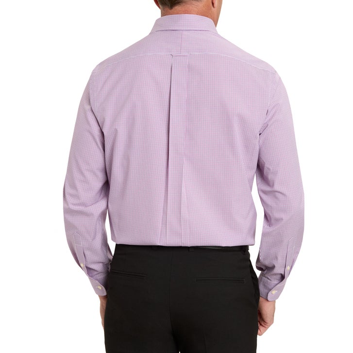 Kirkland Signature Men’s Traditional Fit Dress Shirt, Blue Red Grid