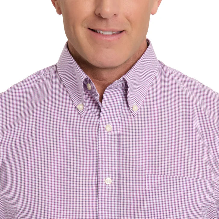 Kirkland Signature Men’s Traditional Fit Dress Shirt, Blue Red Grid