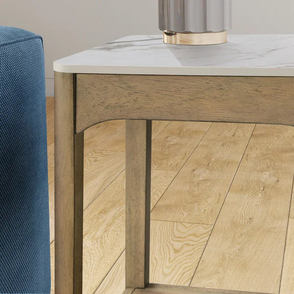 Loxley Rowe Mindi Stone Top End Table