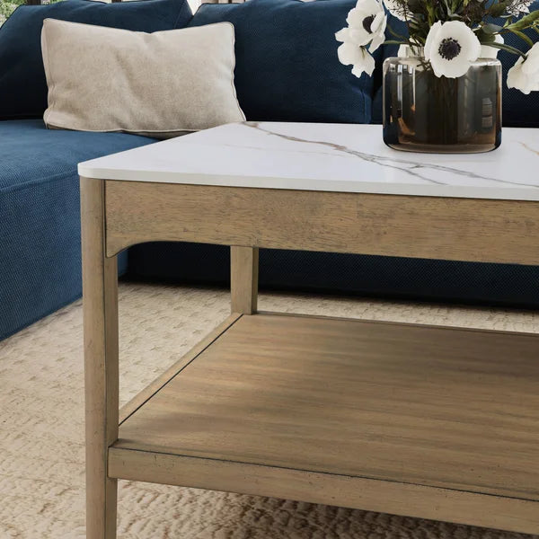 Loxley Rowe Mindi Stone Top Coffee Table