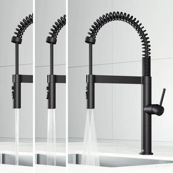 VIGO Edison Pro 20 in. Single handle Pull-Down Kitchen Faucet