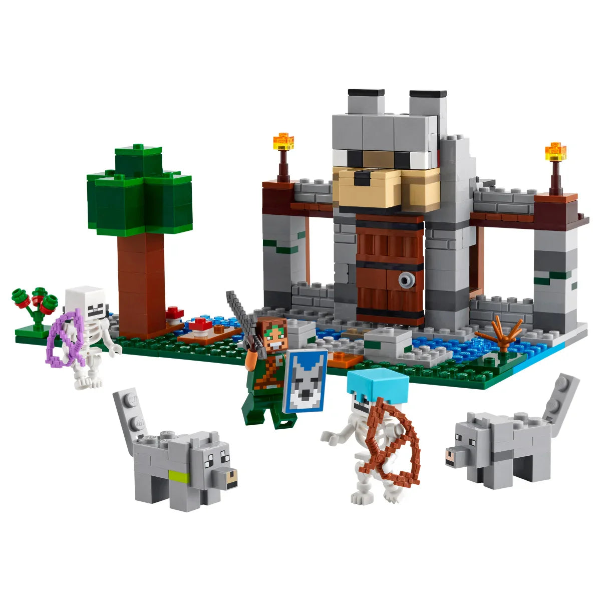LEGO Minecraft The Wolf Stronghold Fortress Playset Video Game Toy