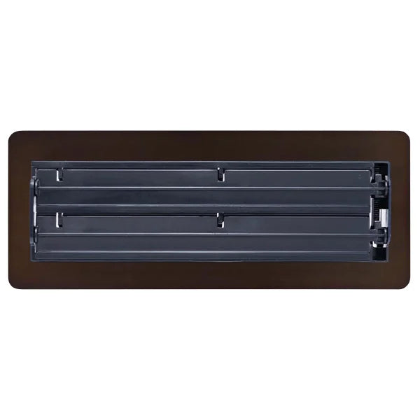 Manor House Rubbed Bronze Low Profile Floor Registers, 4-pack