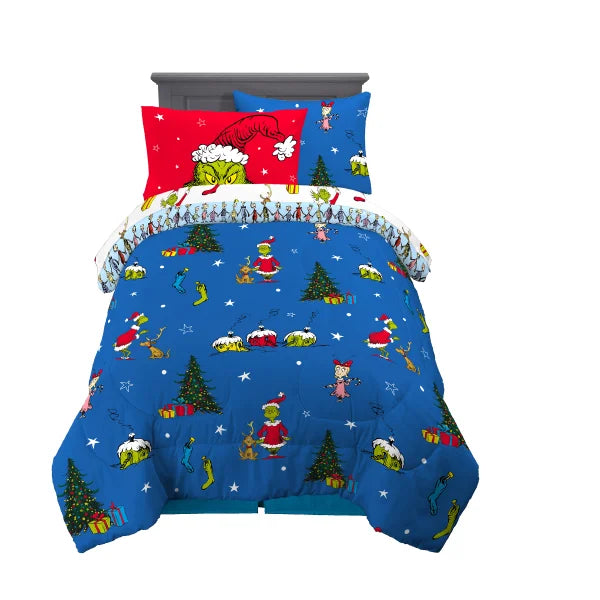 Grinch Holiday 5-piece Twin Bedding Set
