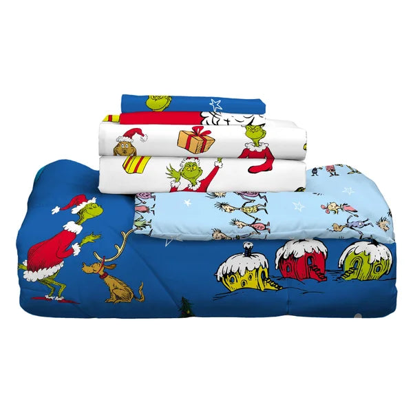 Grinch Holiday 5-piece Twin Bedding Set