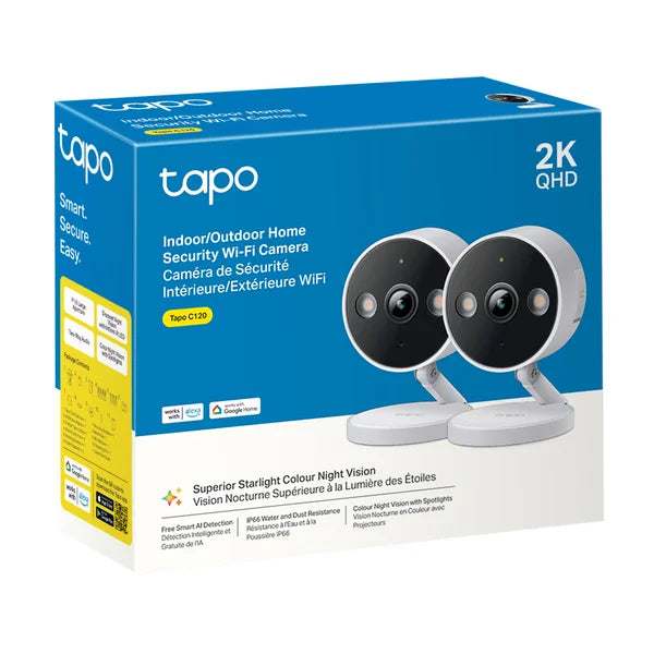 TP-Link Tapo C120 Indoor/Outdoor Wi-Fi Home Security Camera