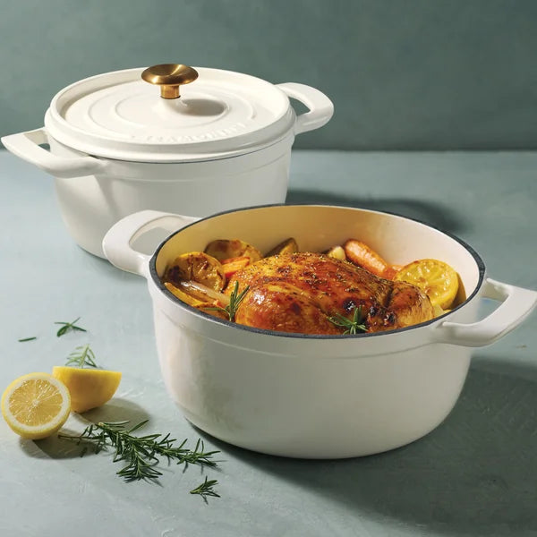 Tramontina Cast Iron Covered Casserole Set, Set of 2