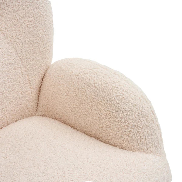 Chloe Juvenile Fabric Armchair, Cream