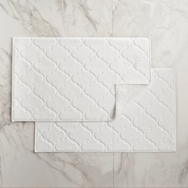 WelHome Geometric Bath Mat, 2-pack