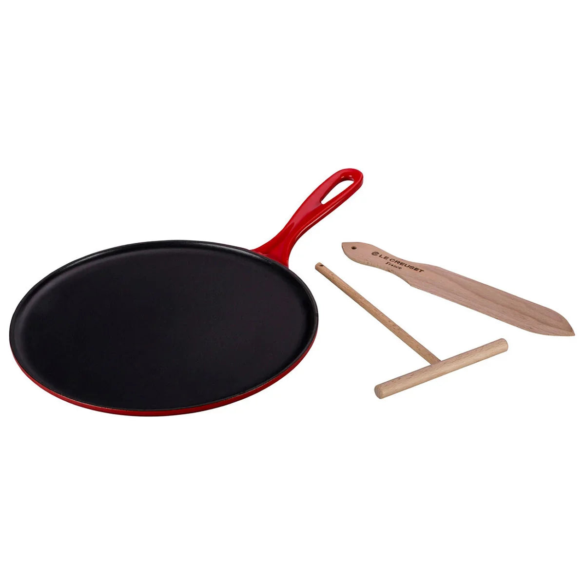 Le Creuset Crêpe Pan with Rake and Spatula, 27 cm